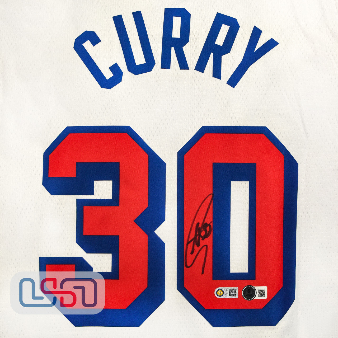 Stephen Curry Signed Autographed Warriors White Nike