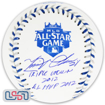 Miguel Cabrera Tigers Signed "Triple Crown MVP" 2012 All Star Baseball JSA Auth