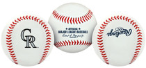Colorado Rockies Rawlings Team Logo MLB Replica Autograph Baseball