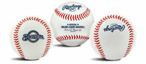 Milwaukee Brewers Rawlings Team Logo MLB Replica Autograph Baseball