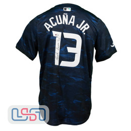 Ronald Acuna Jr. Signed Printed 2023 All Star Game NL Nike Jersey USA SM JSA