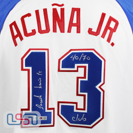 Ronald Acuna Jr. Signed "40/70 Club" Braves City Connect Nike Jersey BAS USA SM