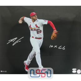 Nolan Arenado Cardinals Signed Autographed "10x GG" 16x20 Photo USA SM JSA