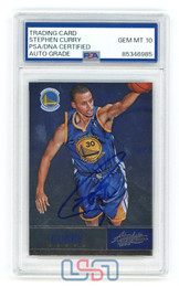 スティーブン・カリー直筆サインの USASM 証明書 SHOP - Stephen Curry - USA Sports Marketing