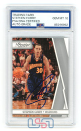 Stephen Steph Curry Warriors Signed 2009 UD Draft Edition #34 PSA