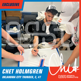 Chet Holmgren Oklahoma City Thunder Signed Autographed Slam Magazine USA SM JSA