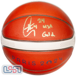 Stephen Curry Signed "24 USA Gold" Molten 2024 Olympics Basketball USA SM BAS