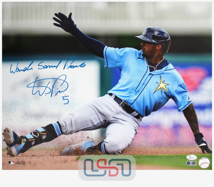 Wander Franco Tampa Bay Rays Signed Full Name 16x20 Photo Photograph JSA Auth #1