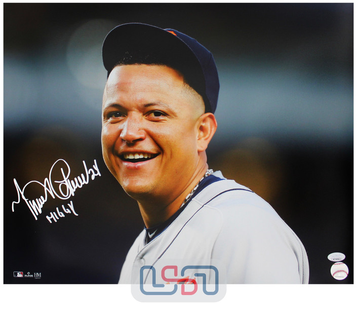 Miguel Cabrera Tigers Autographed "Miggy" 16x20 Photo Photograph JSA Auth #23