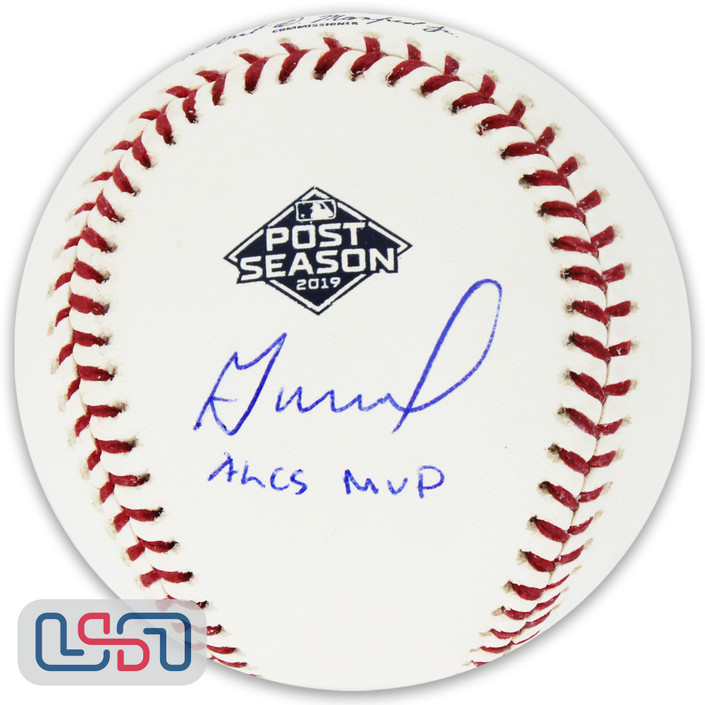 Jose Altuve Astros Autographed "ALCS MVP" 2019 Postseason Baseball JSA Auth