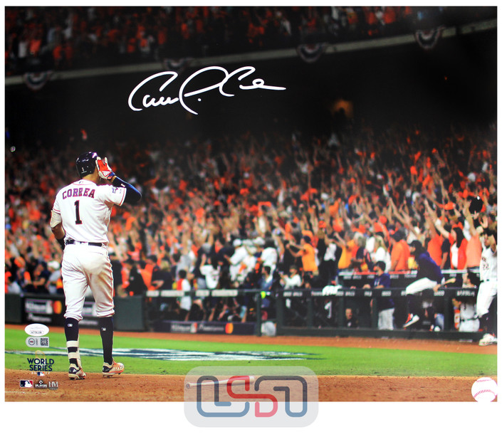 Carlos Correa Astros Signed Autographed 16x20 Photo Photograph JSA Auth #27