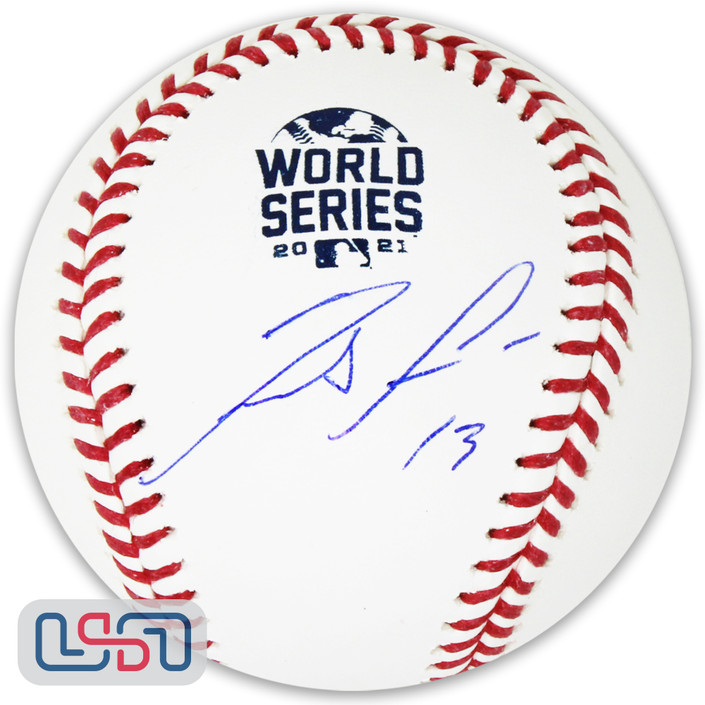 Ronald Acuna Jr. Atlanta Braves Autographed 2021 World Series Baseball JSA Auth