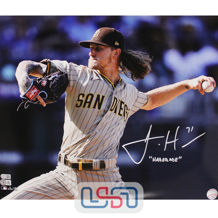 Josh Hader SD Padres Signed "Haderade" 16x20 Photograph Photo USA SM BAS #5