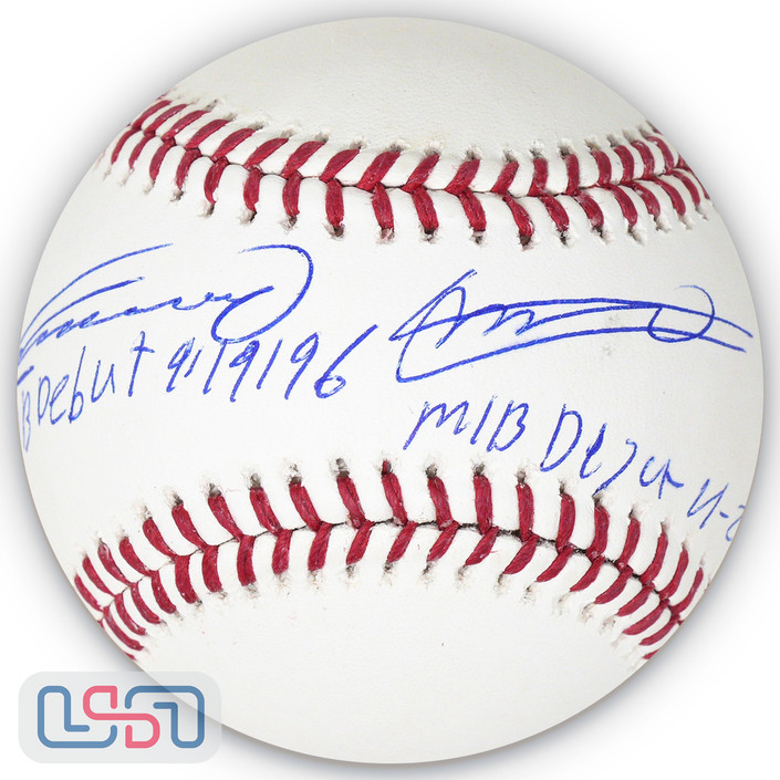 Vladimir Guerrero Jr. / Sr. Dual Signed "MLB Debut" MLB Baseball USA SM JSA