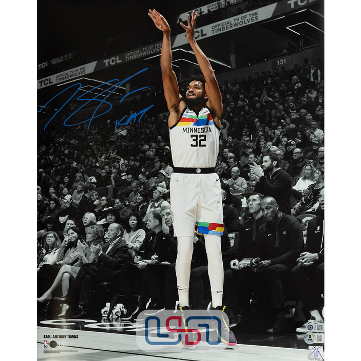 Karl-Anthony Towns Timberwolves Signed 16x20 Photograph Photo USA SM BAS #7