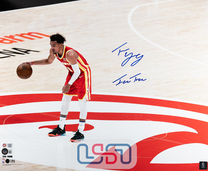 Trae Young Atlanta Hawks Signed "Ice Trae" 16x20 Photograph Photo USA SM BAS #2