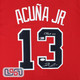 Ronald Acuna Jr. Signed "Chop On" Red Atlanta Braves Nike Jersey JSA Auth