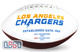 Los Angeles Chargers NFL Signature Series Licensed Official Football - Full Size