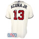 Ronald Acuna Jr. Signed Full Name Cream Atlanta Braves Majestic Jersey JSA Auth