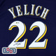 Christian Yelich Signed Autographed Majestic Replica Blue Brewers MLB Jersey JSA