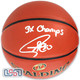 Stephen Curry Signed "3x Champs" NBA Finals Warriors Spalding Basketball USA SM