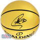 Stephen Curry Warriors Signed Autographed Gold Spalding NBA Basketball USA SM