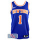 Obi Toppin Signed "1st RD, 8th Pick" Knicks Blue Nike Swingman Jersey USA SM