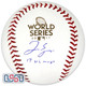 George Springer Astros Autographed "17 WS MVP" 2017 World Series Baseball USA SM