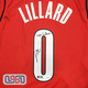 Damian Lillard Signed "Logo Lillard" Blazers Red Swingman Jordan Jersey JSA Auth