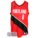 Damian Lillard Signed "Logo Lillard" Blazers Red Swingman Jordan Jersey JSA Auth