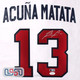 Ronald Acuna Jr. Signed White Braves Majestic Jersey JSA Auth Acuna Matata