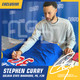 Stephen Curry Signed Warriors Blue Select Series Nike Swingman Jersey USA SM BAS