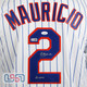 Ronny Mauricio Signed Autographed "El Chimi" NY Mets Majestic Jersey USA SM JSA
