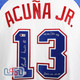 Ronald Acuna Jr. Signed "41 HR/73 SB 2023 NL MVP" Braves City Nike Jersey USA SM