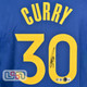 Stephen Curry Warriors Signed Nike Blue Icon Authentic Jersey USA SM BAS