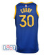 Stephen Curry Warriors Signed Nike Blue Icon Swingman Jersey USA SM BAS