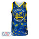 Stephen Curry Warriors Signed Nike Blue Select Swingman Jersey USA SM BAS