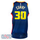 Stephen Curry Signed "Baby Faced Assassin" Nike Navy Authentic Jersey USA SM BAS