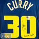 Stephen Curry GSW Signed "Human Torch" Navy Nike Authentic Jersey USA SM BAS