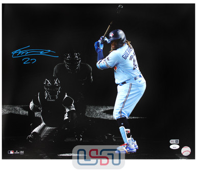 Vladimir Guerrero Jr. Autographed 16x20 - Batting