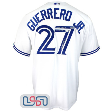 Vladimir Guerrero Jr. Signed Blue Custom Baseball Jersey BAS – Sports  Integrity