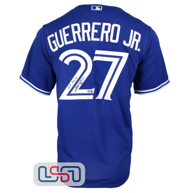 Vladimir Guerrero Jr. Signed MLB Debut White Blue Jays Nike Jersey JSA  Auth