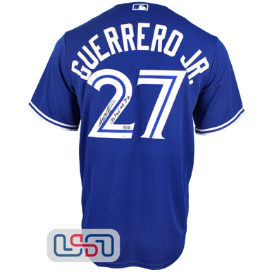 Vladimir Guerrero Jr. Signed Impaler Jr White Blue Jays Nike Jersey JSA  Auth