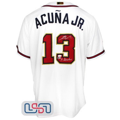 Autographed Atlanta Braves Acuna Jr. Jersey With Authentication for Sale in  Sauk Village, IL - OfferUp