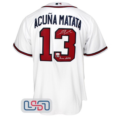 Ronald Acuna Jr. Signed Braves Jersey Inscribed Acuna Matata (JSA & Acuna  Jr.)