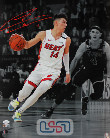 Tyler Herro Autographed Miami Heat (Black #14) Deluxe Framed NBA Jerse –  Palm Beach Autographs LLC