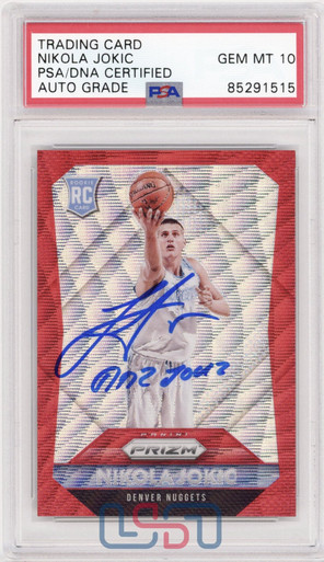 その他 NIKOLA JOKIC PANINI FLASH PRIZM RC PSA10 🔥Nikola Jokic Graded 10 Gem Mint 2024-25 Panini Prizm Deep