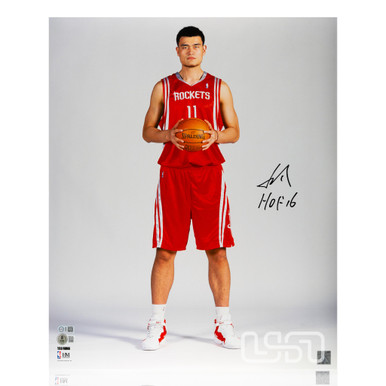 Photo Signée Yao Ming Houston Rockets - Format 16x20, Authentifiée USA SM/BAS, HOF