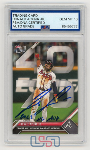 topps now アクーニャJr. Acuna Jr OS-17 MVP 17 2023 Topps Now RONALD ACUNA JR. #OS-17 - NL MVP - BRAVES | eBay
