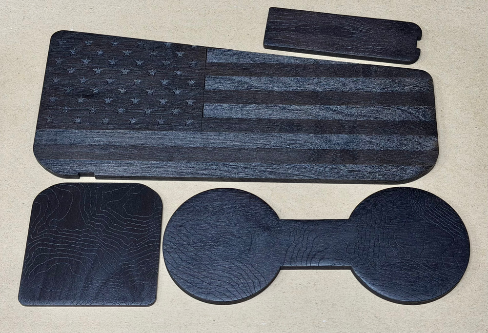 1500 USA Flag Wood Console Inserts (A4-350)